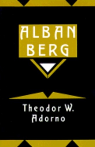 Theodor adorno alban berg - theodor,