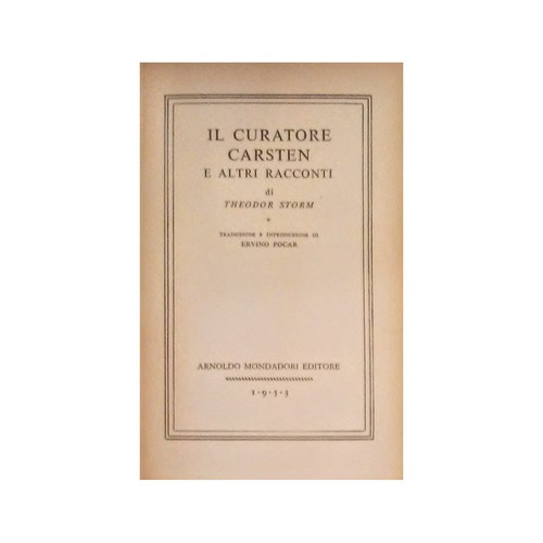 Theodor storm il curatore - theodor,