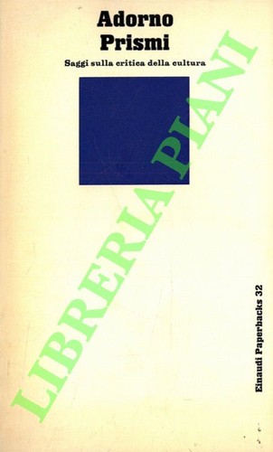 Adorno theodor prismi - adorno,