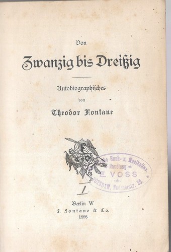 Theodor fontane dai venti - fontane,