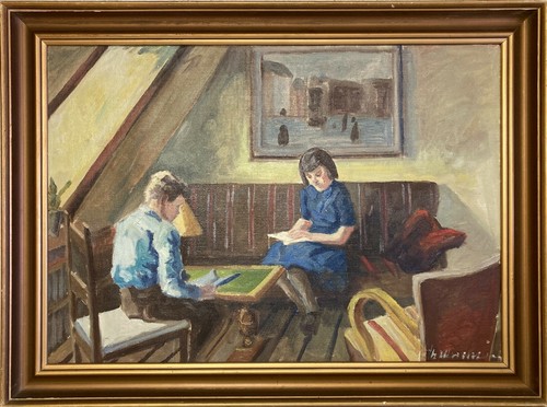 Quadro olio originale theodor - olio,