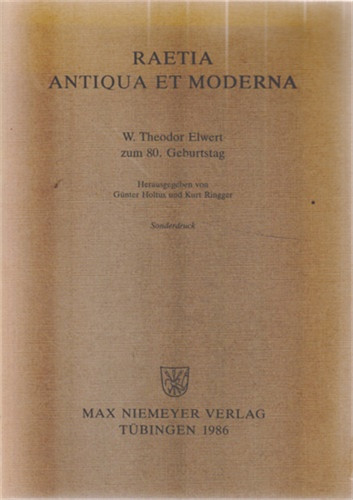 Raetia antiqua et moderna - ,