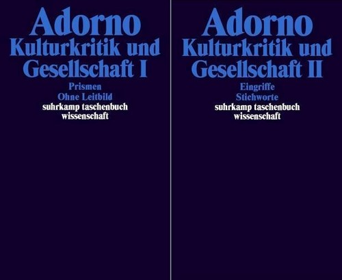 Theodor adorno gesammelte - w.,