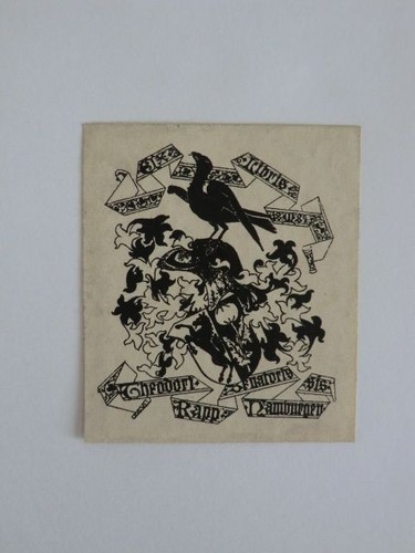 Exlibris theodor rapp - exlibris,
