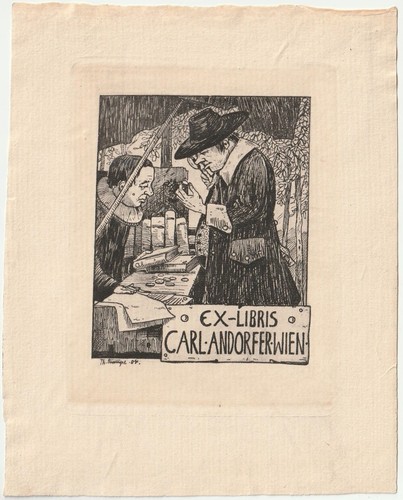 Theodor crampe exlibris für - crampe:,